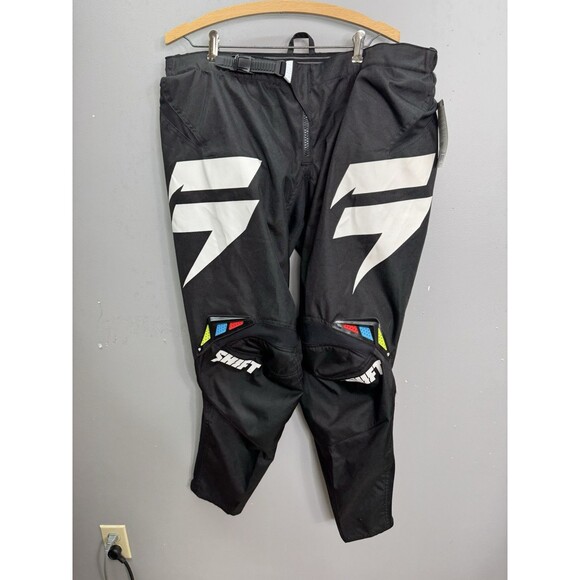 Shift Whit3 Ninety Seven Trac Pants Black/White ADULT Size 40 Utility Pocket - Picture 6 of 11